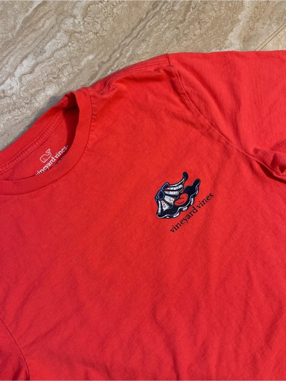 Kids Red Vineyard Vines Short Sleeve Tee